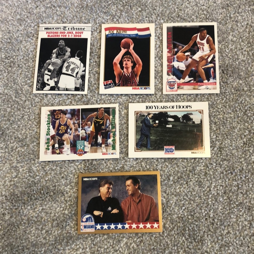 💕6 ‘90s NBA HOOPS cards